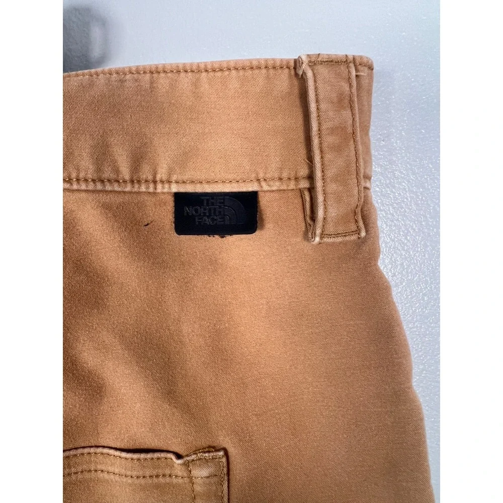 The North Face Canvas Shorts Mens 40 Brown Stretch Utility Hiking Outdoor
